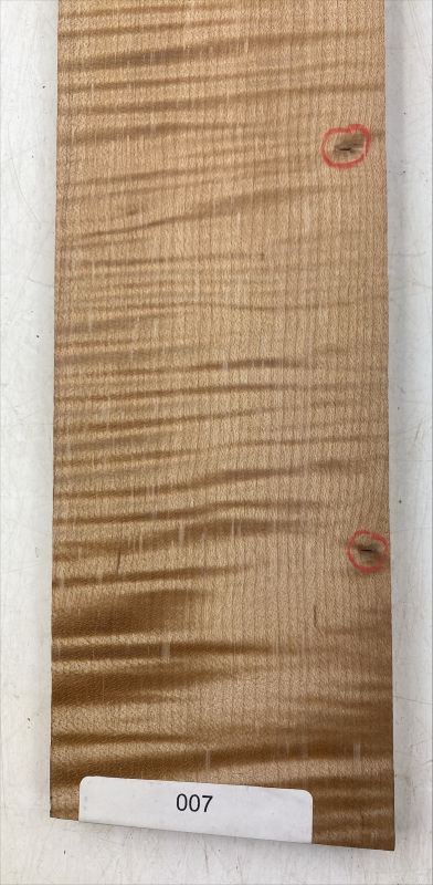 Fretboard Curly Maple "Caramel", 740x84/68x9mm Unique Piece #007